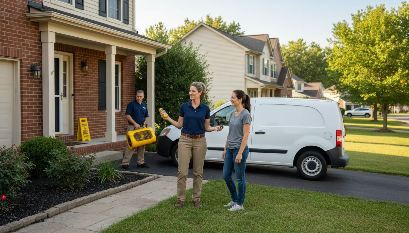 Water restoration image for Water Damage & Restoration Services in Maria Stein, OH